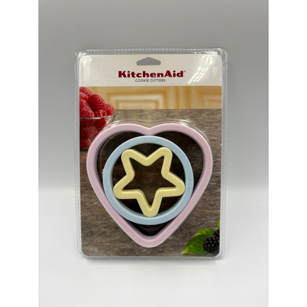 KitchenAid Cookie Cutters Soft Grip Nesting 3 Piece Set SEALED